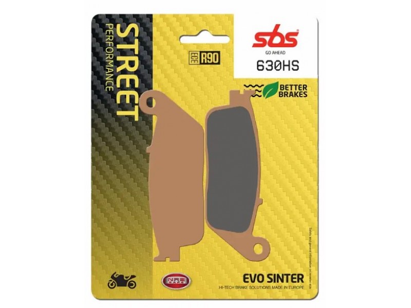 Гальмівні колодки SBS Performance Brake Pads / HHP, Sinter 630HS